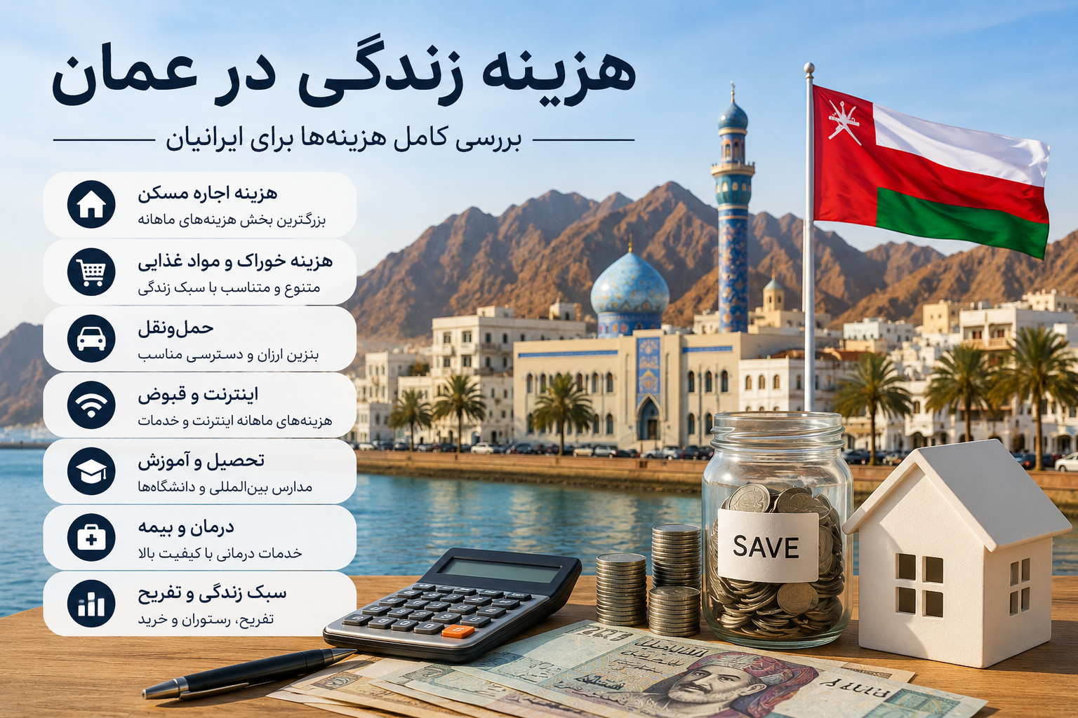 هزینه زندگی در عمان در سال ۲۰۲۶